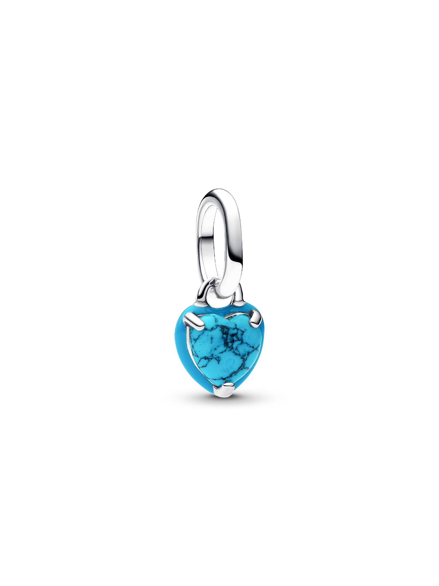 Mini charm colgante Corazón turquesa