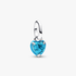 Mini charm colgante Corazón turquesa Mini charm colgante Corazón turquesa
