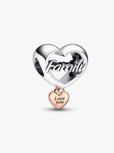Charm Corazón de familia Te amo