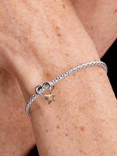 Charm Corazón y Estrella de la Suerte