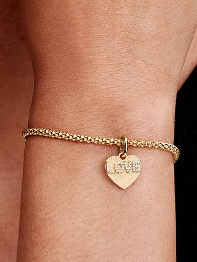 Charm Colgante Grabable Corazón Amor