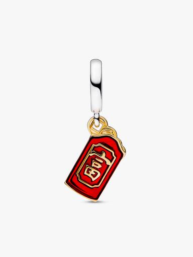 Charm Colgante Sobre rojo de dos tonos