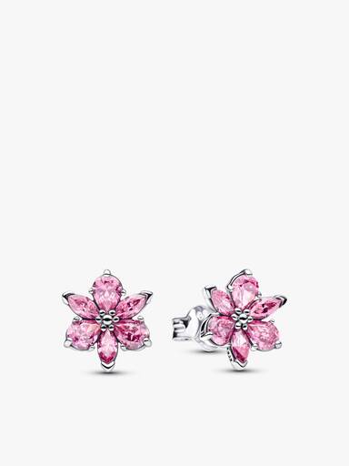 Set Aretes y Collar Flor Herbarium Rosa