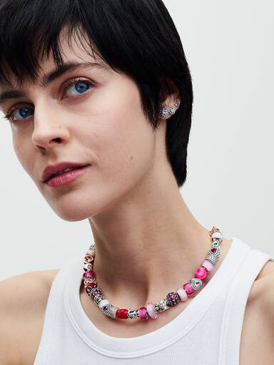 Charm Mini cristal Murano Rosa