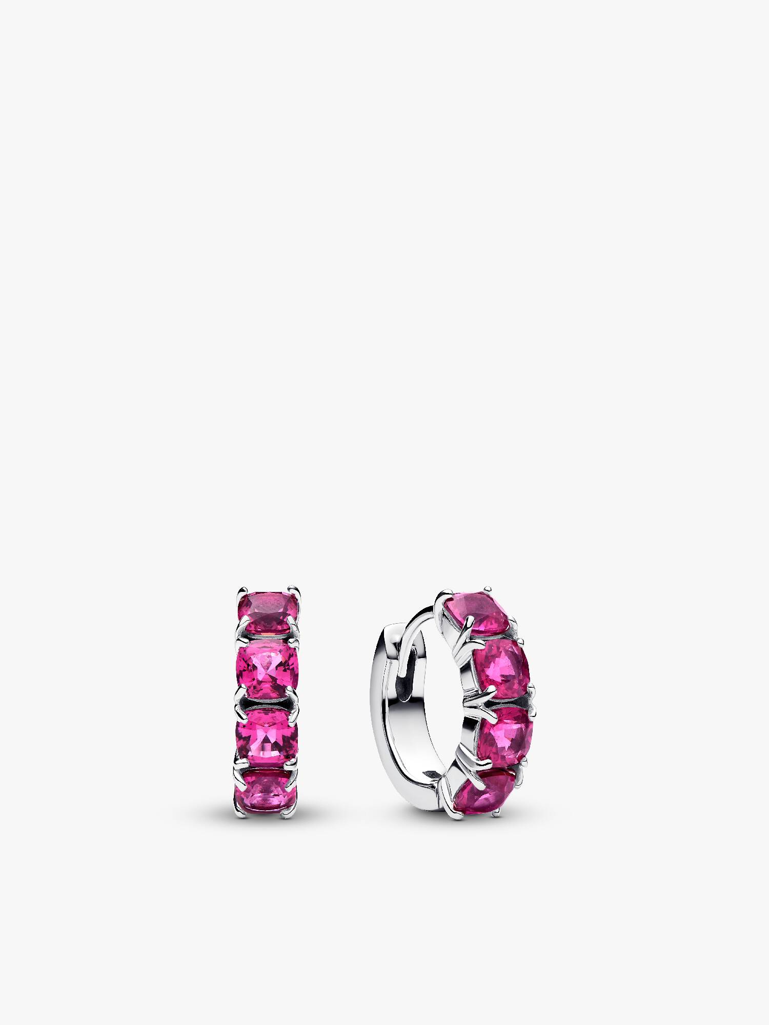 Aretes de aro rosas