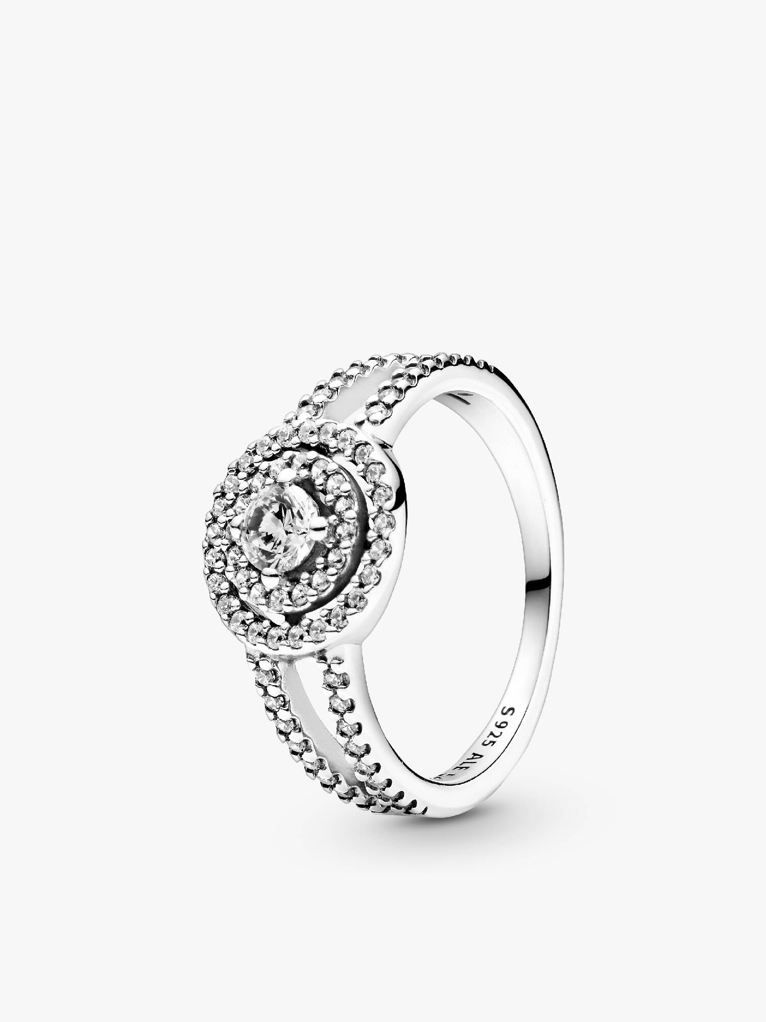 Anillo Halo doble resplandeciente