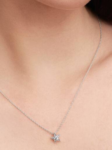 Collar con Dije Calado Estela Reluciente