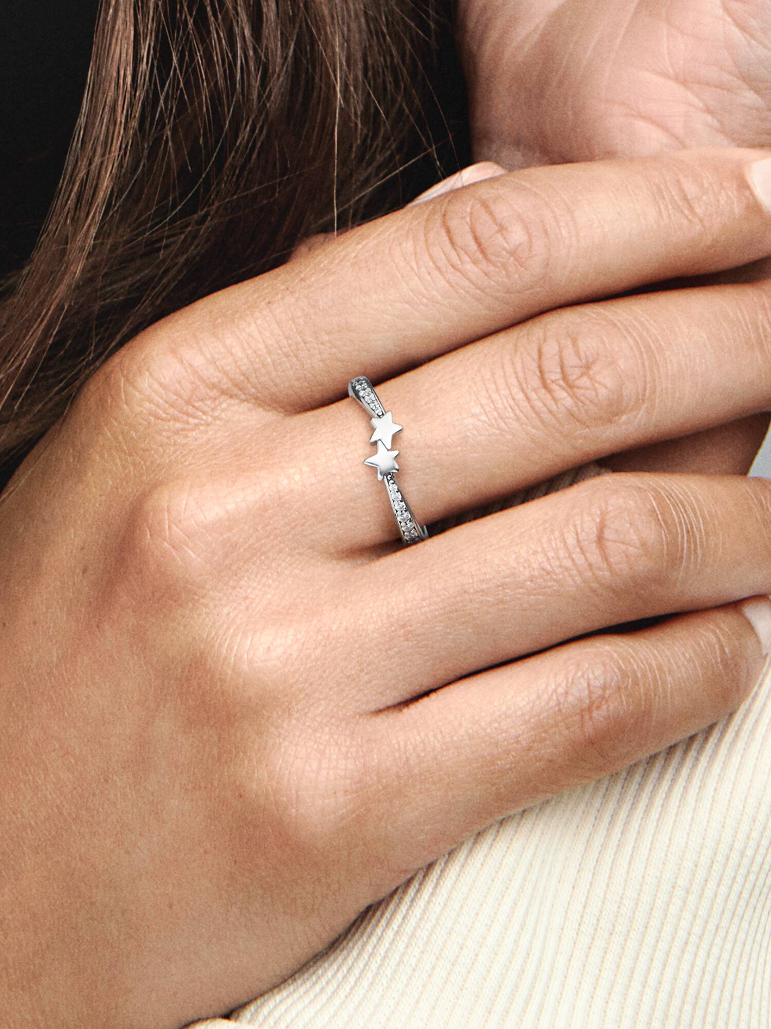 Anillo Estrellas fugaces relucientes