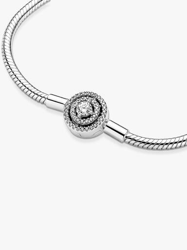 Brazalete Cadena de Serpiente con Halo