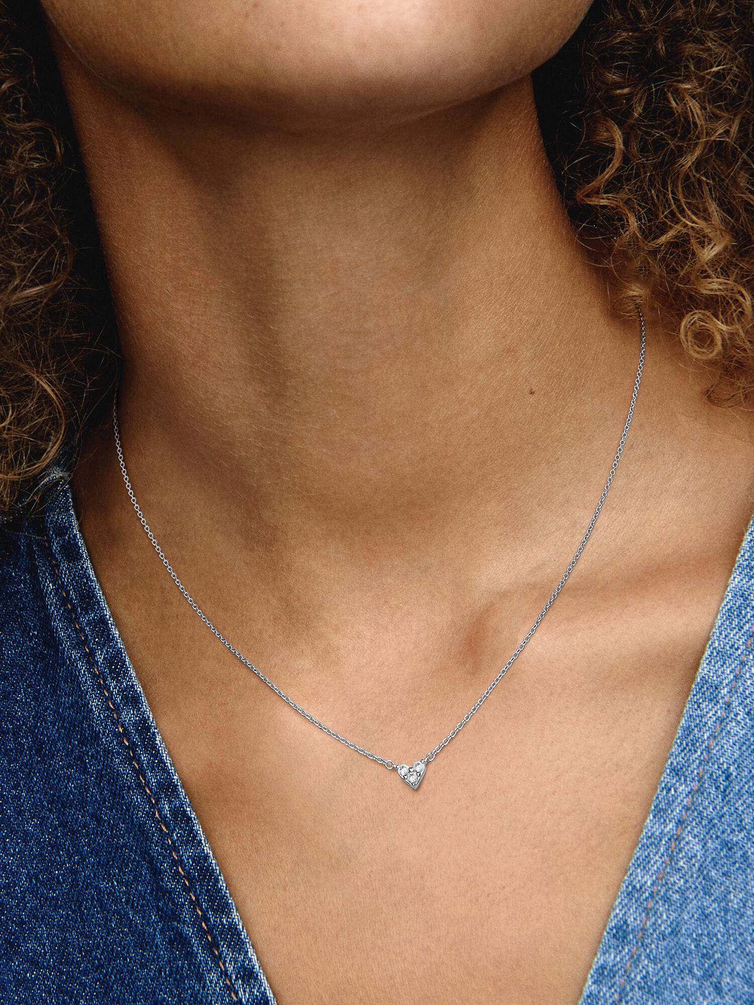 Collar Collier Corazón Triple Gema