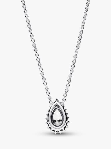 Collar Collier Halo Brillante Corte Pera
