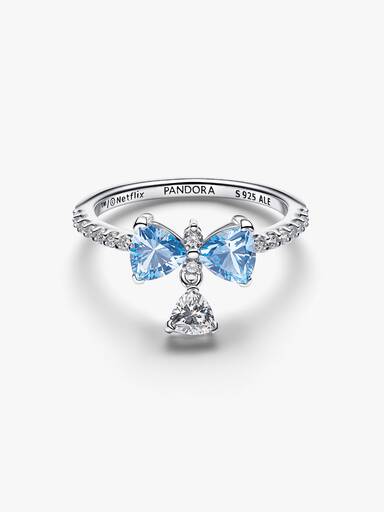 Anillo lazo azul de Bridgerton