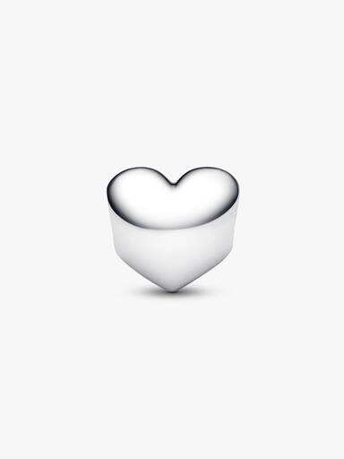 Charm Corazón con Piedra Azul Grabable