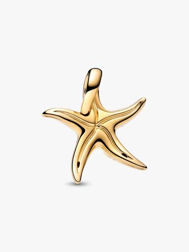 Charm colgante Estrella de mar azul reluciente