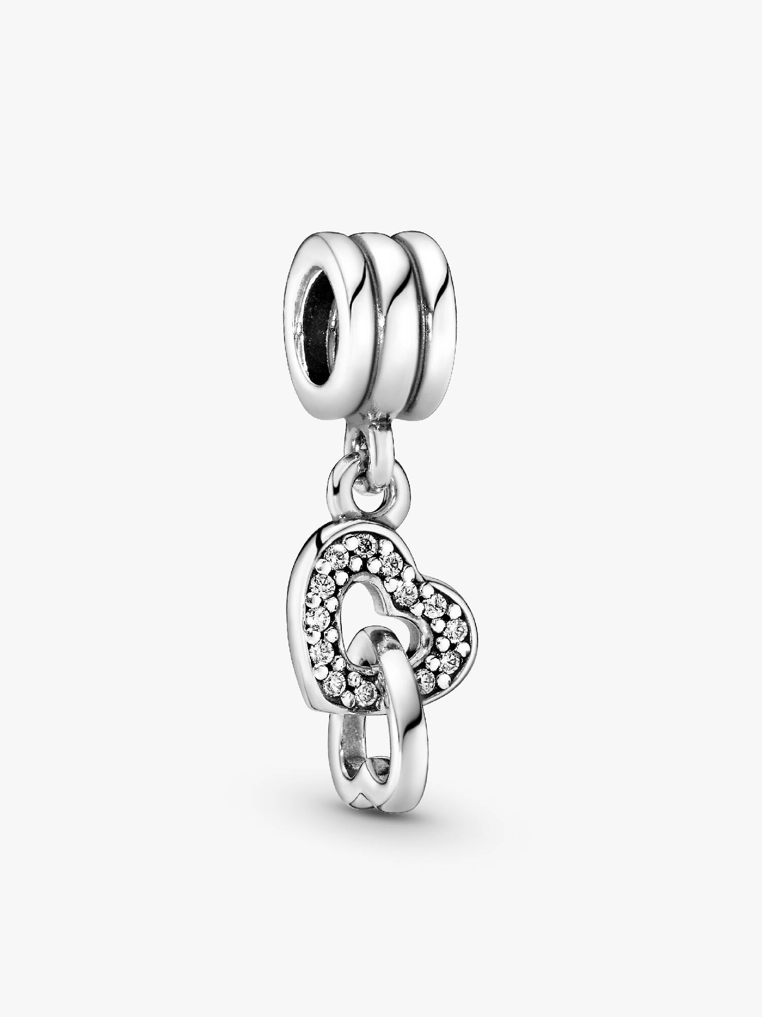 Charm colgante Corazones entrelazados