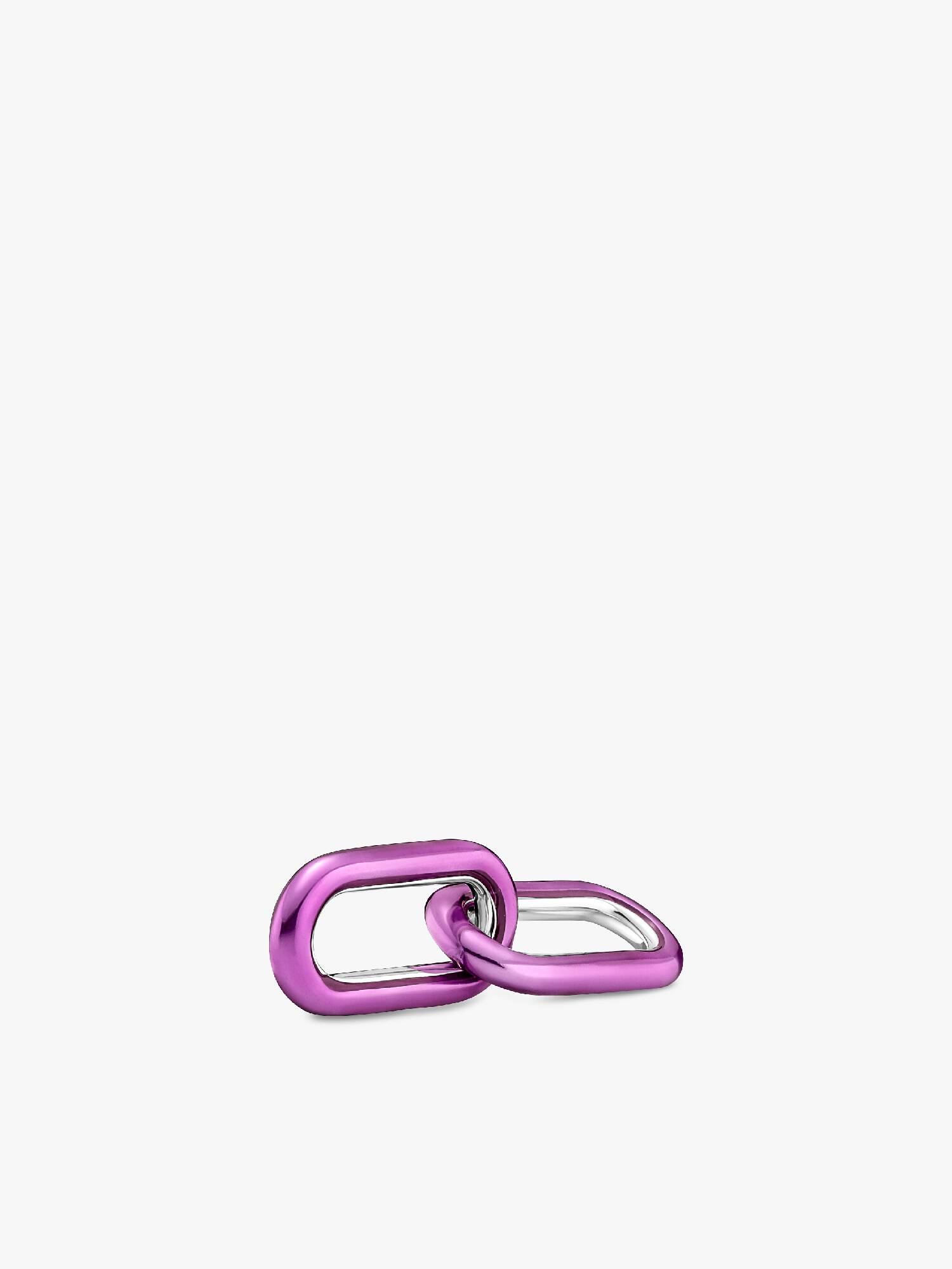 Eslabón de estilo doble morado impactante Pandora ME