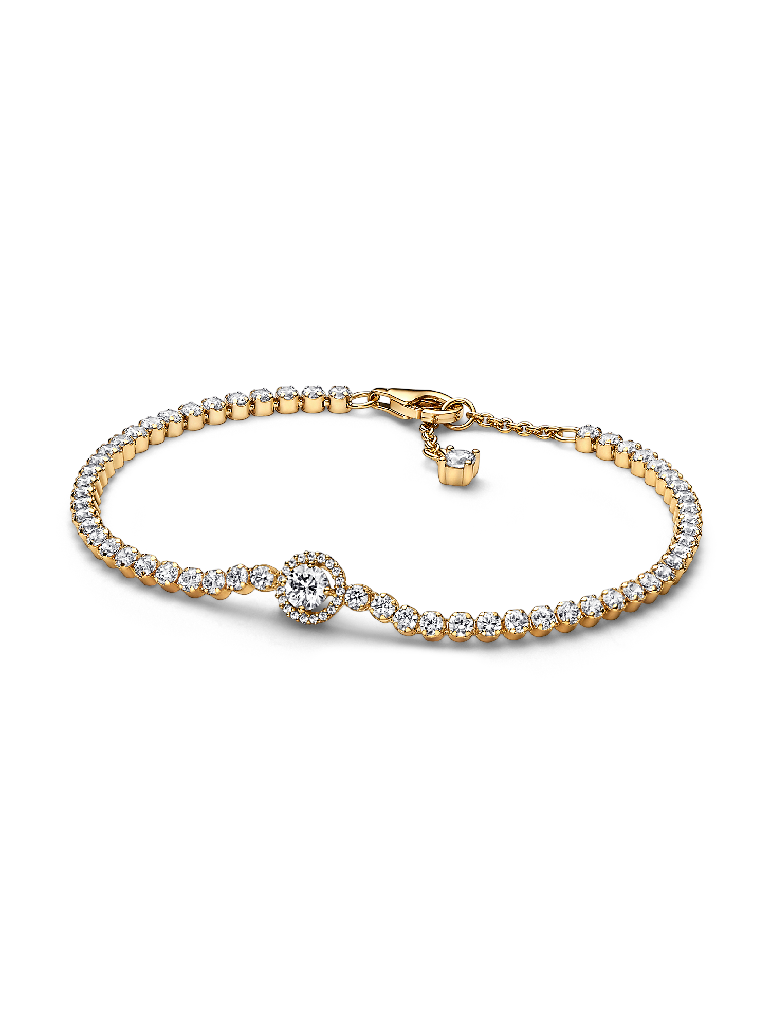 Brazalete de tenis Halo reluciente