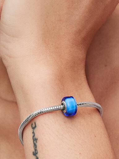 Charm Mini cristal Murano Azul