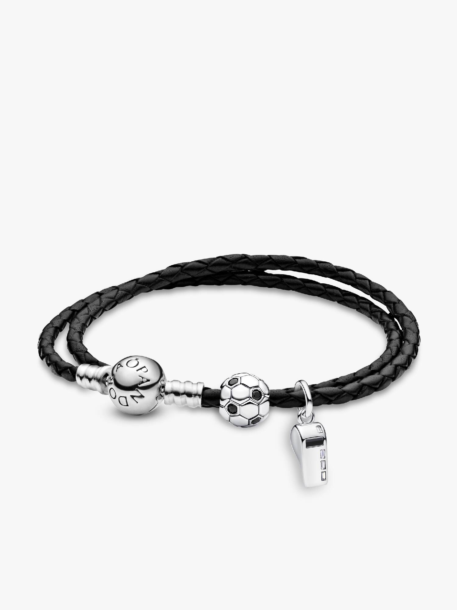 Set Pulsera de Cuero Balón y Silbato