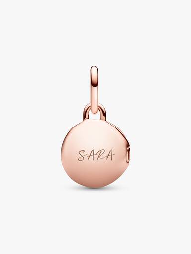 Charm Colgante Medallón Amor grabable que se puede abrir