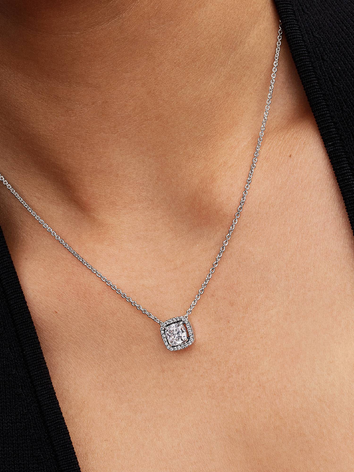 Collar collier con colgante Halo