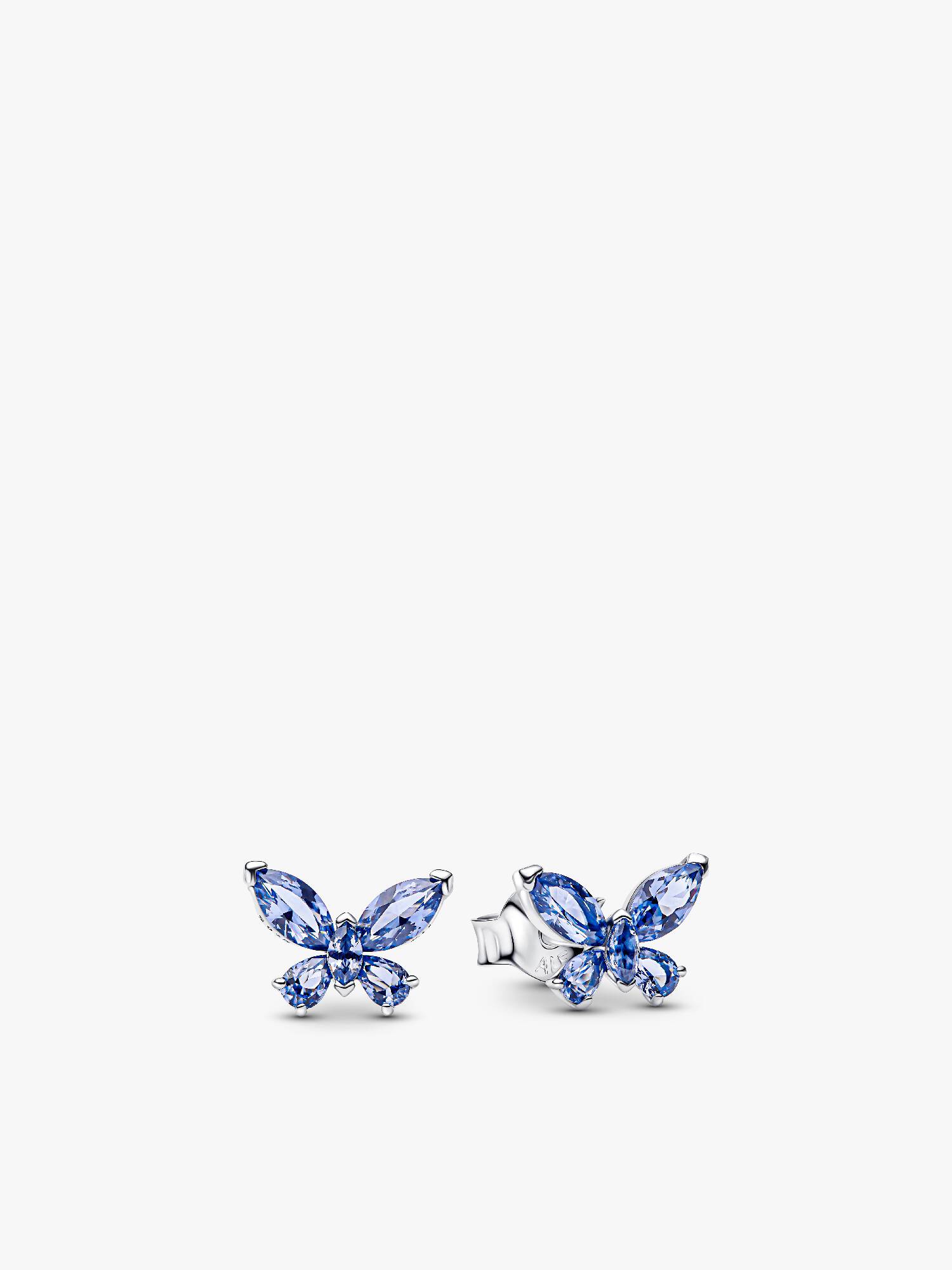 Aretes de botón Mariposa
