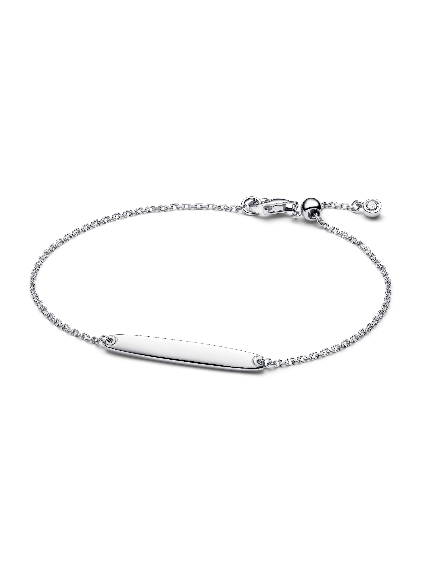 Brazalete de cadena con barra grabable