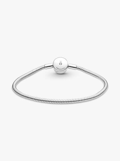 Brazalete Cadena de Serpiente con Halo