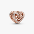 Charm Corazones entrelazados resplandecientes Charm Corazones entrelazados resplandecientes