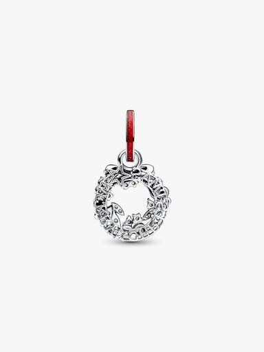 Charm doble Corona Navideña