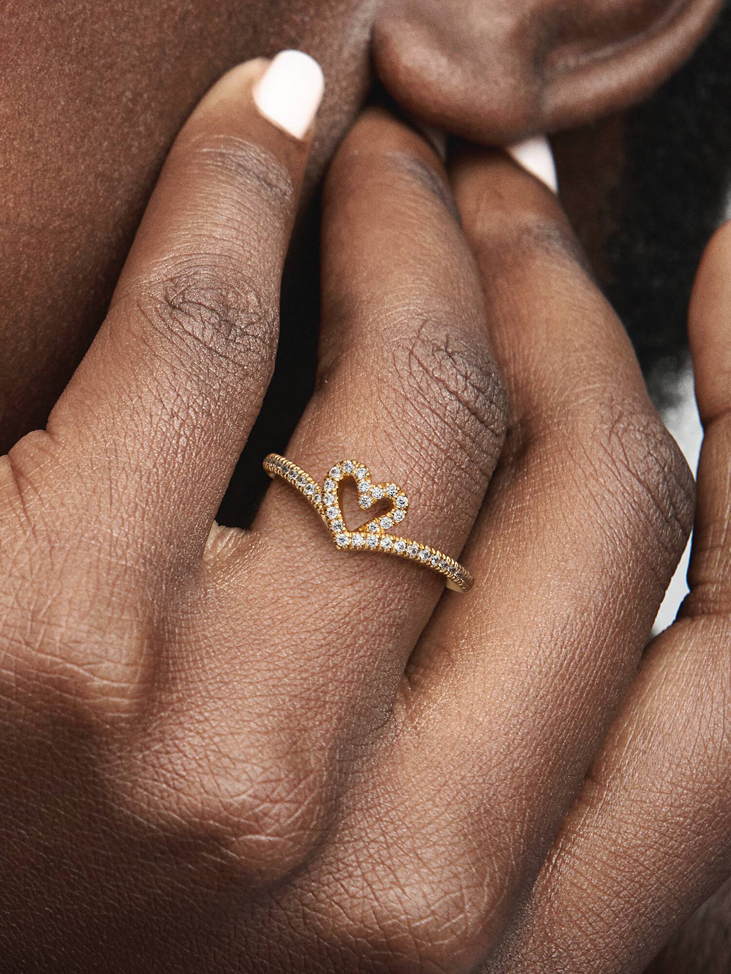 Anillo Corazón de los Deseos Brillante
