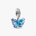 Charm Colgante Mariposa de Cristal Murano azul Charm Colgante Mariposa de Cristal Murano azul