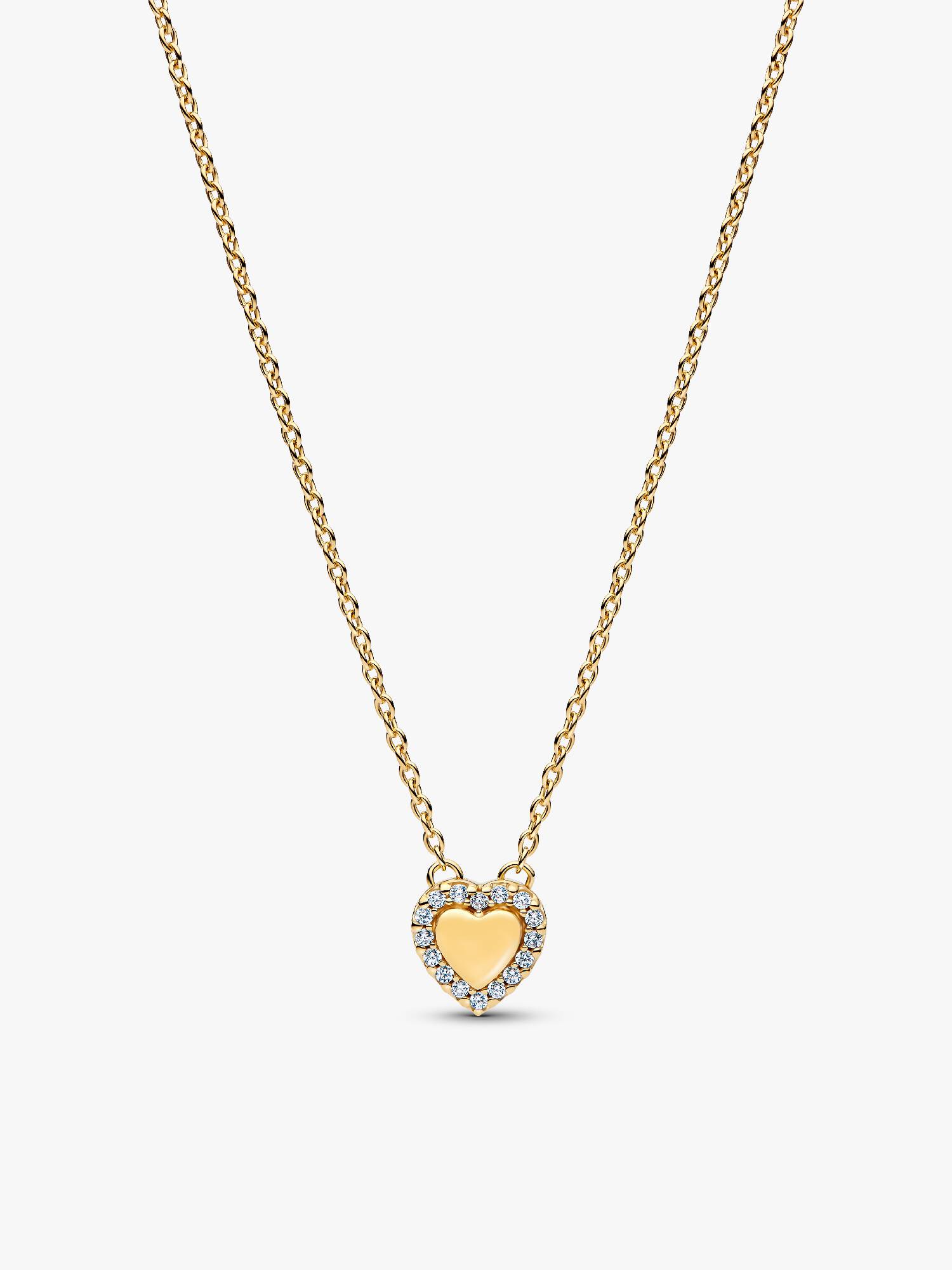 Collar Collier Corazón grabable con aro