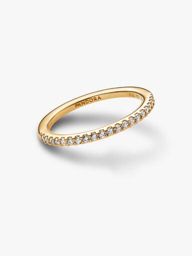 Anillo banda brillante