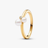 Anillo Dúo de Perlas Cultivadas de Agua Dulce Tratadas Anillo Dúo de Perlas Cultivadas de Agua Dulce Tratadas