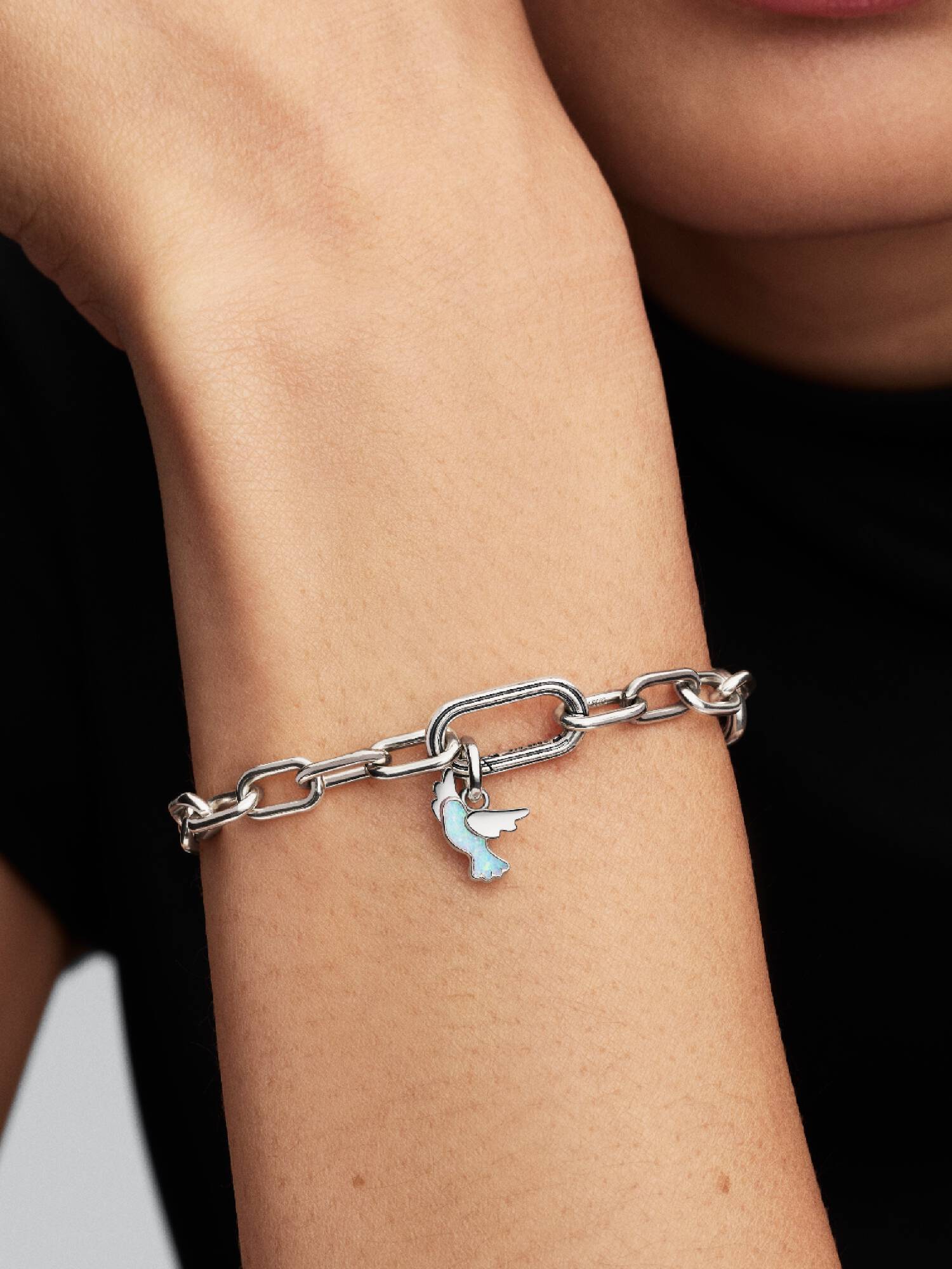 Mini Charm Colgante Paloma Blanca
