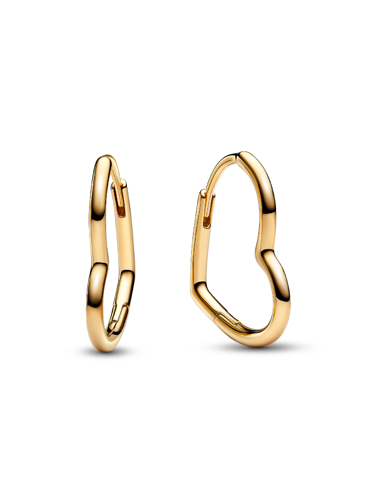 Aretes de aro Corazón asimétrico