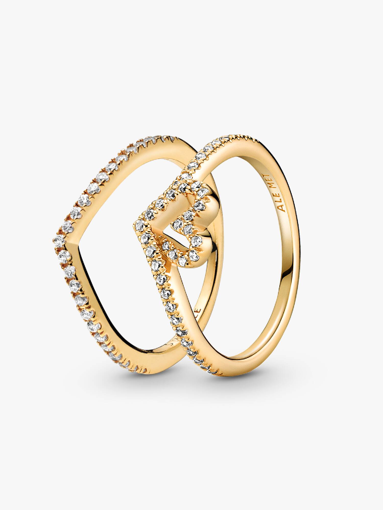 Set de Anillos Wishbone Mejor Juntos