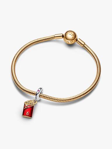 Charm Colgante Sobre rojo de dos tonos