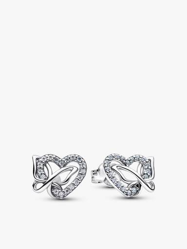 Set de joyas Corazón y mariposa entrelazados de Pandora Moments