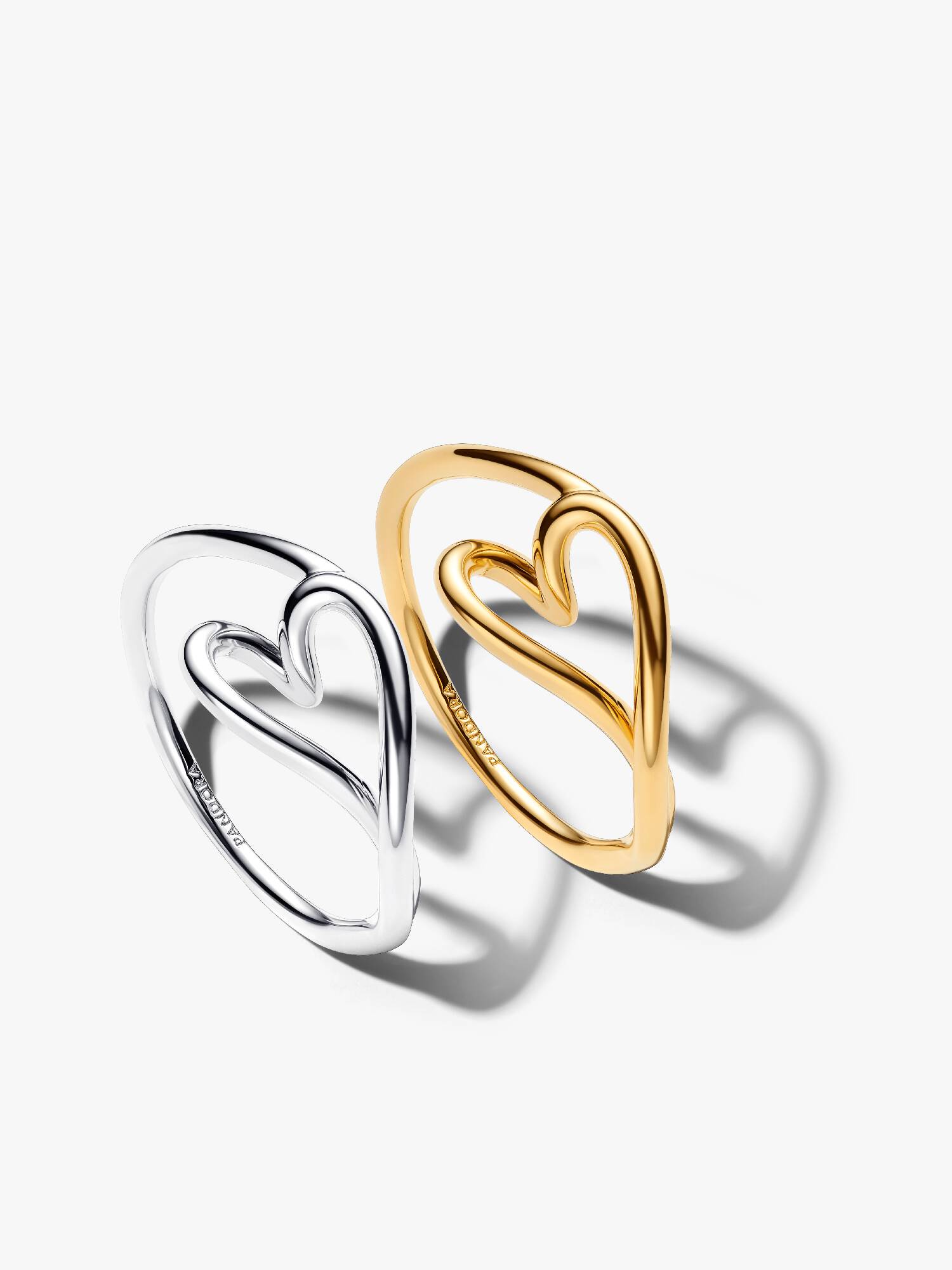 Set de anillos de amistad Corazón Delicado