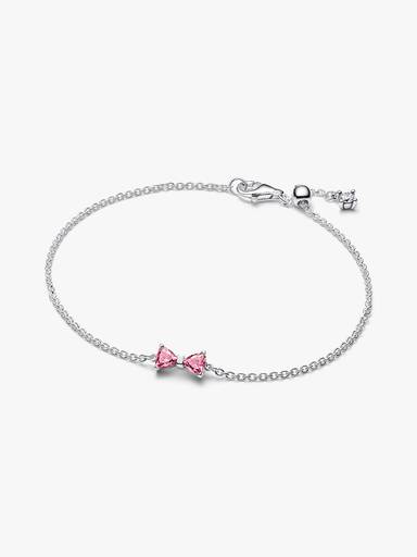Brazalete de cadena con moño