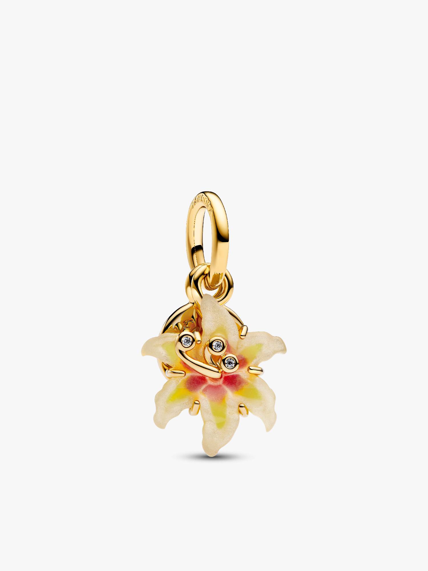 Charm Flor de gota de sol enredada que brilla en la oscuridad de Disney