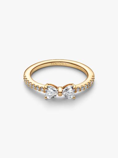 Anillo Moño Transparente reluciente